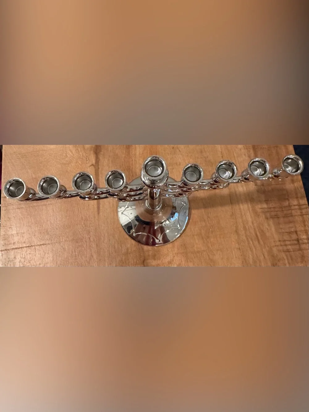 Hanukkah Menorah - with Swarovski crystals.